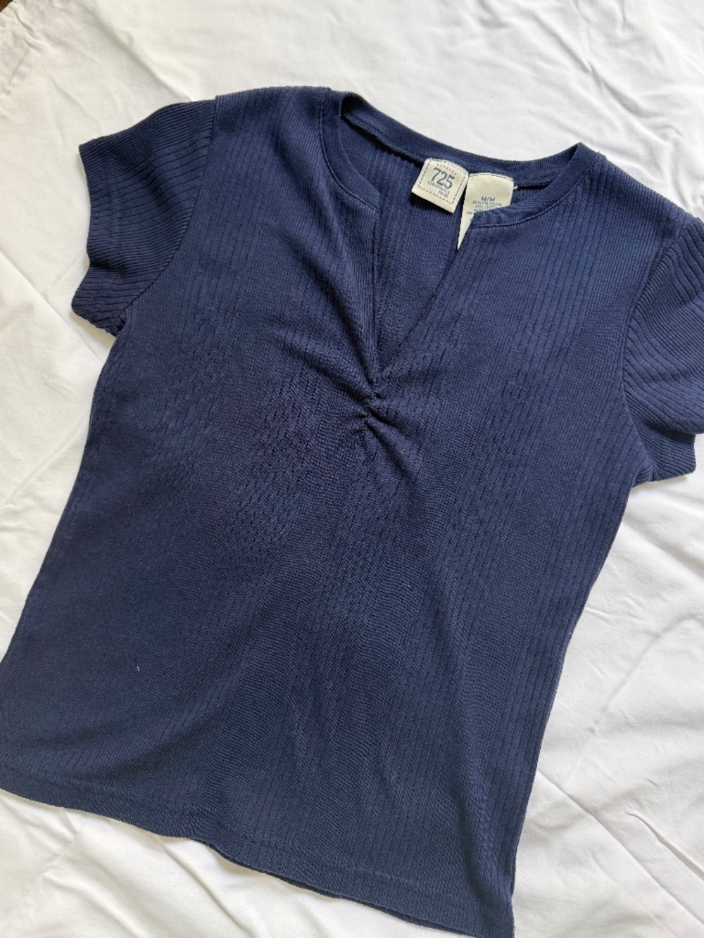 y2k 725 Originals ribbed notch-neck t-shirt